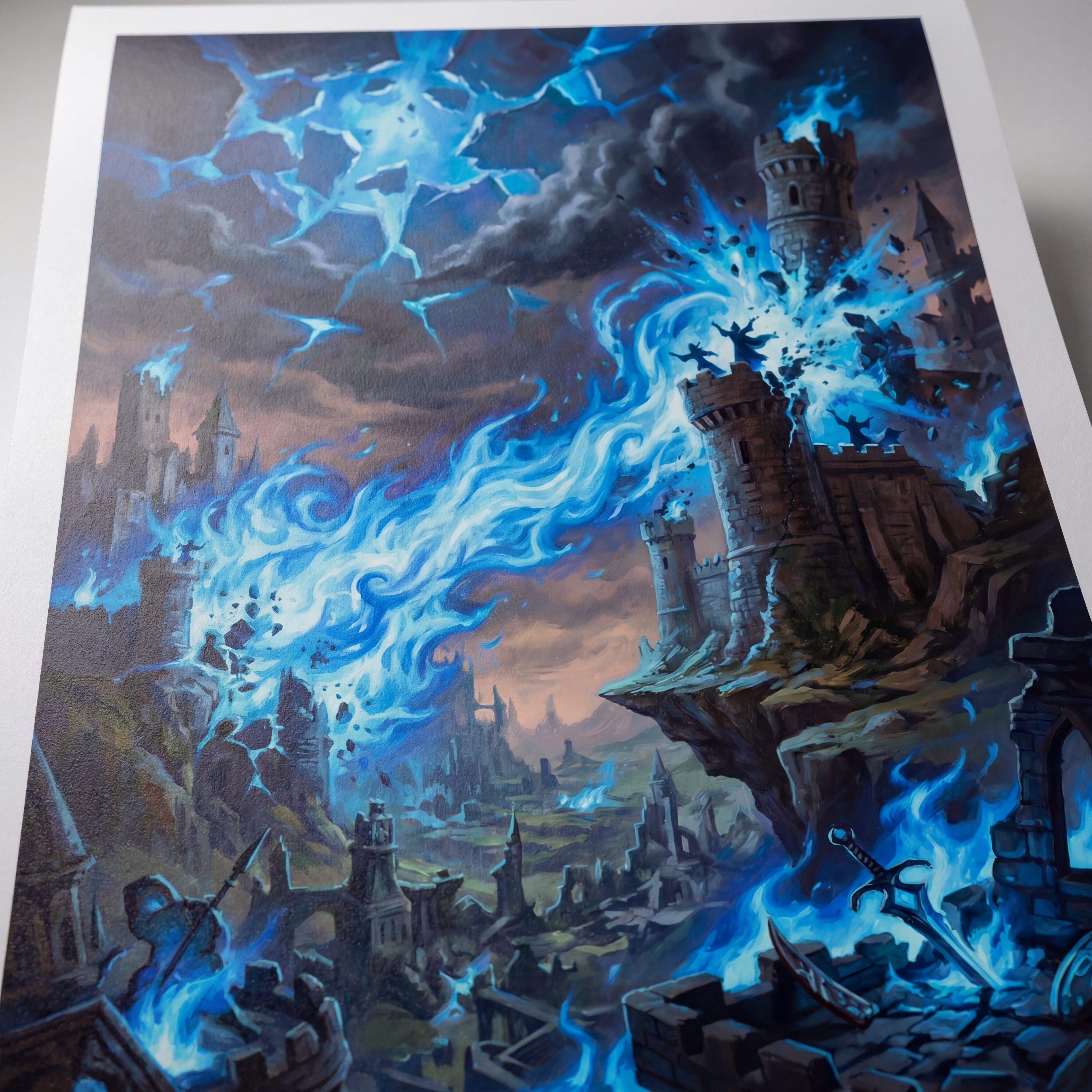 La Plaga de Conjuros – Print de Arte Fantástico Premium | Inspirado en D&D y Faerûn