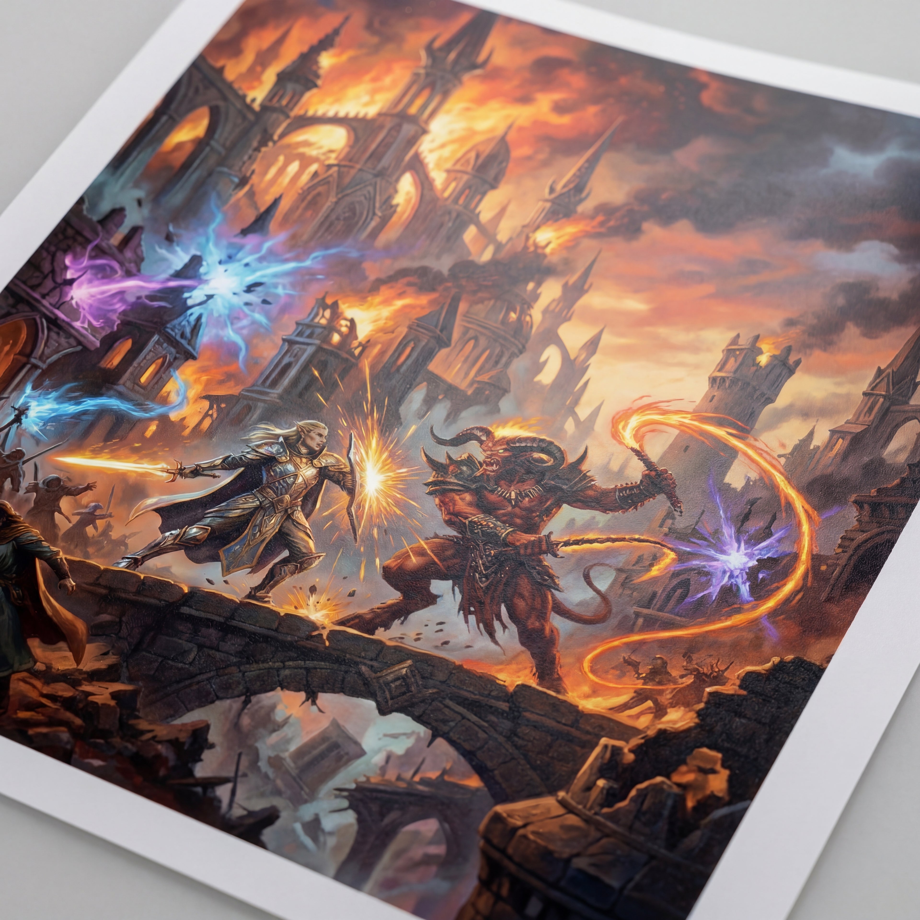 La Caída de Myth Drannor – Print de Arte Fantástico Premium | Inspirado en D&D y Faerûn