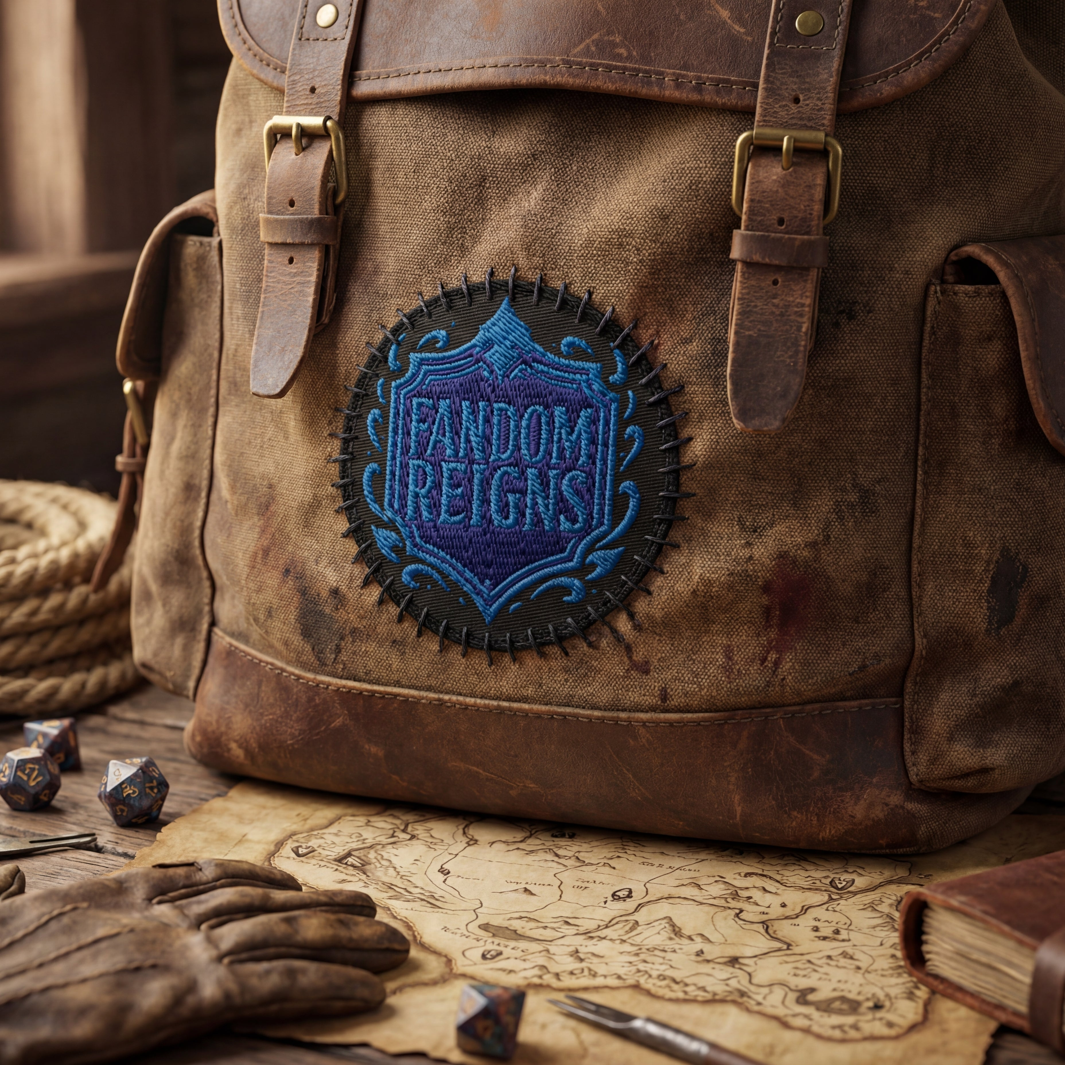 Fandom Reigns Circular Embroidered Patch | Official Merch | Fandom Reigns